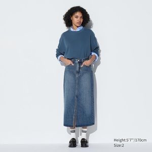 Uniqlo Denim Long Skirt